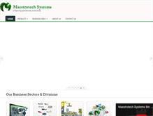 Tablet Screenshot of maestrotechsystems.com